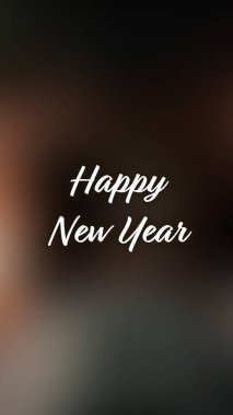 Arka plan bulanık. Mutlu yıllar.