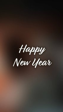 Arka plan bulanık. Mutlu yıllar.