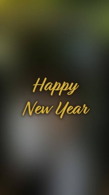 Arka plan bulanık. Mutlu yıllar.