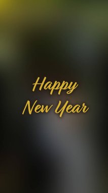 Arka plan bulanık. Mutlu yıllar.