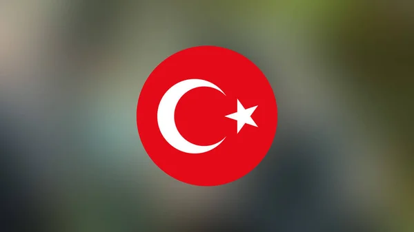 Turkey Flag Blurred Background — Stock Photo, Image