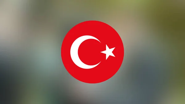 Turkey Flag Blurred Background — Stock Photo, Image