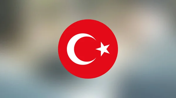 Turkey Flag Blurred Background — Stock Photo, Image