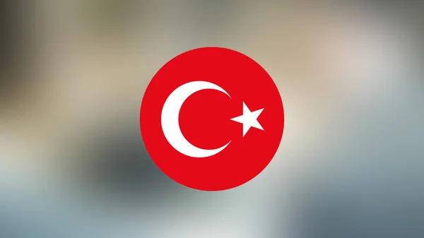 Turkey Flag Blurred Background — Stock Photo, Image