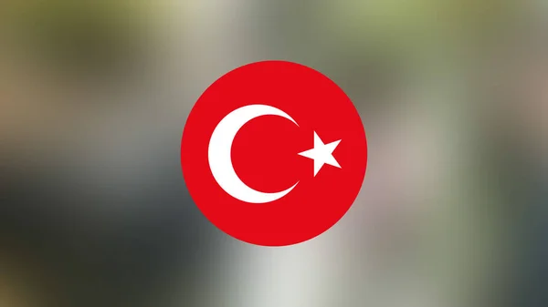 Turkey Flag Blurred Background — Stock Photo, Image