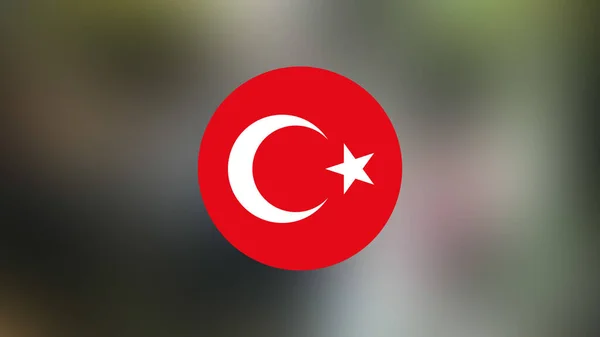 Turkey Flag Blurred Background — Stock Photo, Image