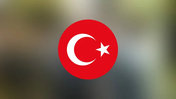 Turkey Flag Blurred Background — Stock Photo, Image