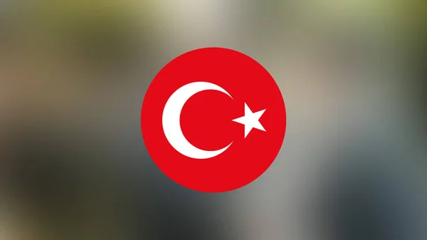 Turkey Flag Blurred Background — Stock Photo, Image