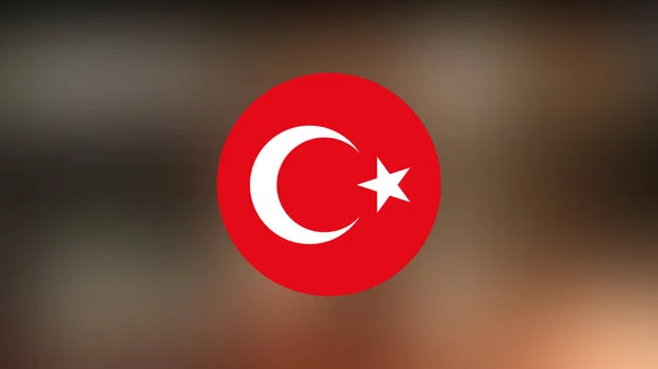 Turkey Flag Blurred Background — Stock Photo, Image