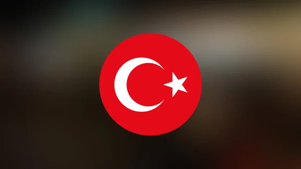 Turkey Flag Blurred Background — Stock Photo, Image