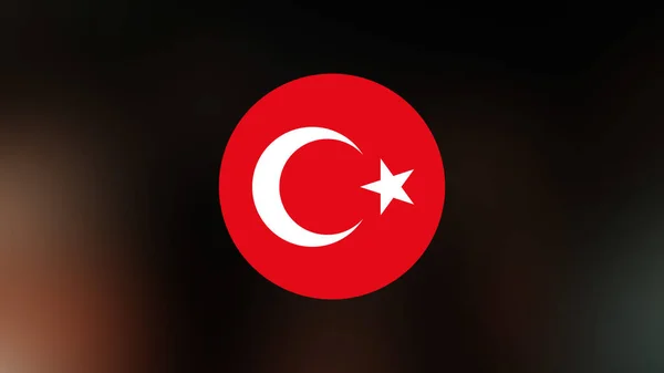 Turkey Flag Blurred Background — Stock Photo, Image