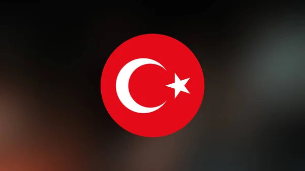 Turkey Flag Blurred Background — Stock Photo, Image