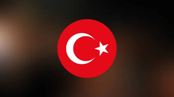 Turkey Flag Blurred Background — Stock Photo, Image