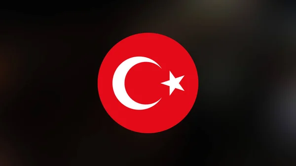 Turkey Flag Blurred Background — Stock Photo, Image