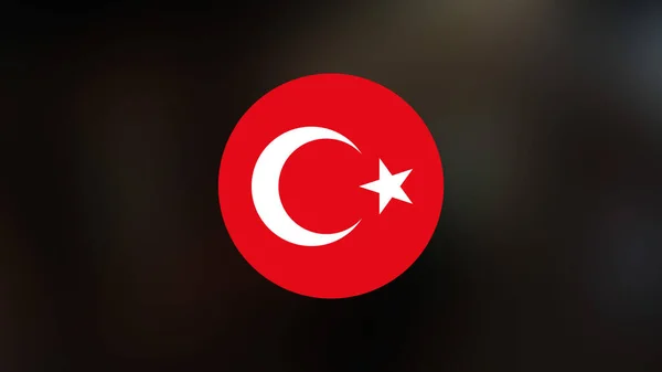 Turkey Flag Blurred Background — Stock Photo, Image