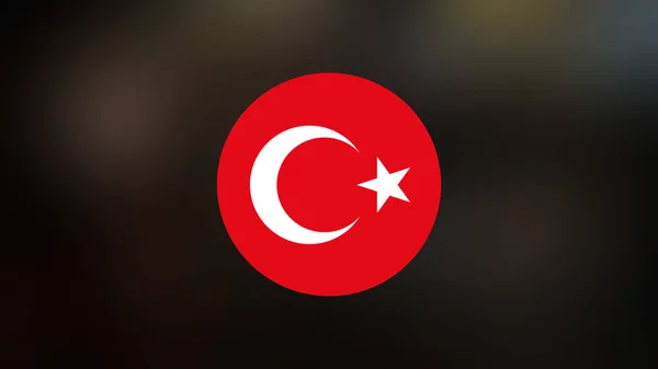 Turkey Flag Blurred Background — Stock Photo, Image