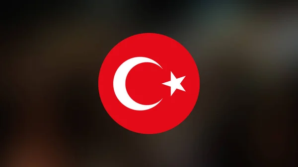 Turkey Flag Blurred Background — Stock Photo, Image