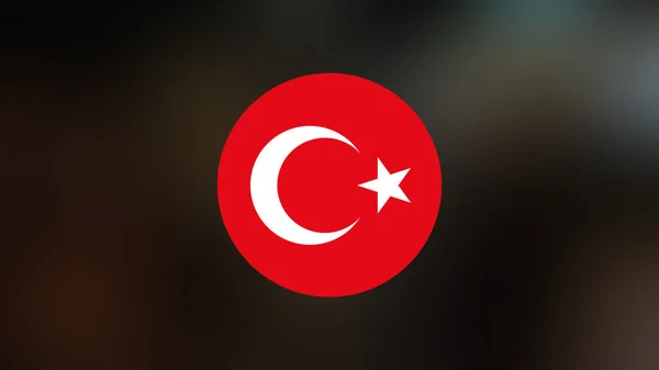 Turkey Flag Blurred Background — Stock Photo, Image