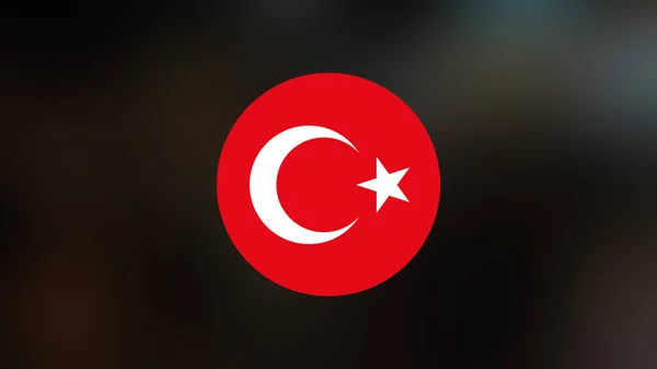 Turkey Flag Blurred Background — Stock Photo, Image