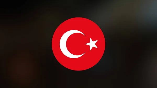 Turkey Flag Blurred Background — Stock Photo, Image