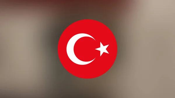 Turkey Flag Blurred Background — Stock Photo, Image