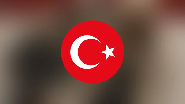 Turkey Flag Blurred Background — Stock Photo, Image