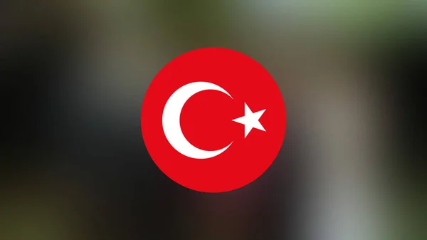 Turkey Flag Blurred Background — Stock Photo, Image