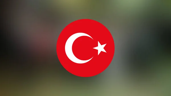 Turkey Flag Blurred Background — Stock Photo, Image