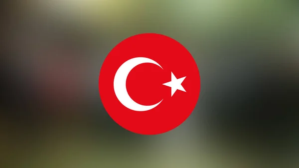 Turkey Flag Blurred Background — 图库照片