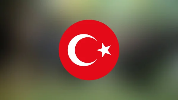 Turkey Flag Blurred Background — 图库照片