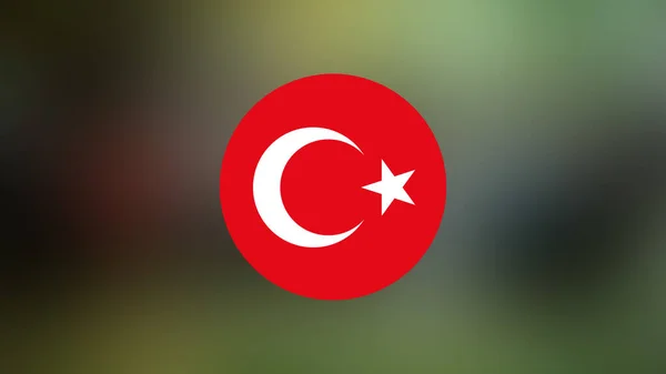 Turkey Flag Blurred Background — Stock Photo, Image