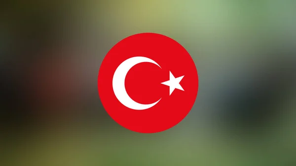 Turkey Flag Blurred Background — Stock Photo, Image