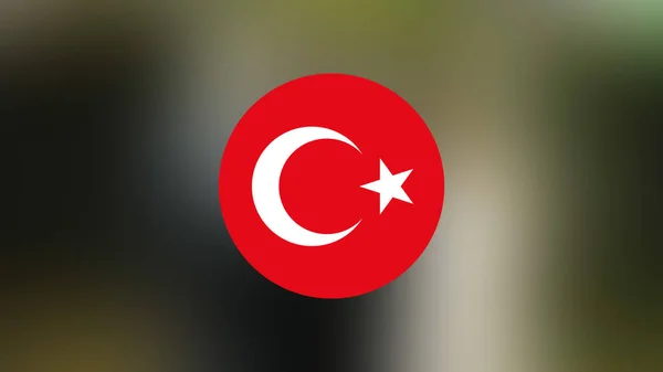 Turkey Flag Blurred Background — Stock Photo, Image