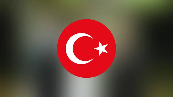 Turkey Flag Blurred Background — Stock Photo, Image