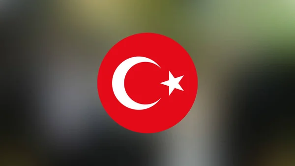 Turkey Flag Blurred Background — Stock Photo, Image