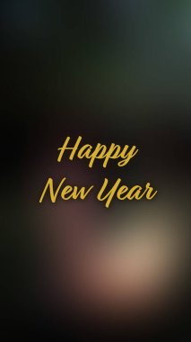 Arka plan bulanık. Mutlu yıllar.