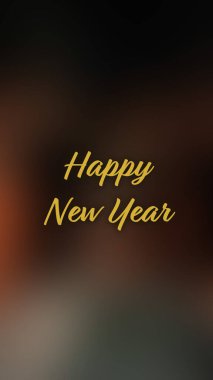 Arka plan bulanık. Mutlu yıllar.