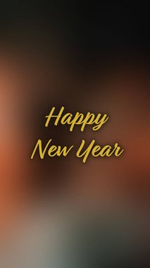 Arka plan bulanık. Mutlu yıllar.