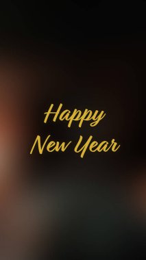 Arka plan bulanık. Mutlu yıllar.