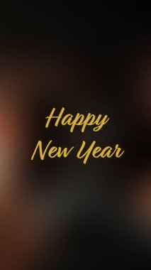 Arka plan bulanık. Mutlu yıllar.