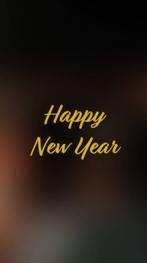 Arka plan bulanık. Mutlu yıllar.