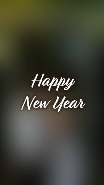 Arka plan bulanık. Mutlu yıllar.