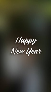 Arka plan bulanık. Mutlu yıllar.