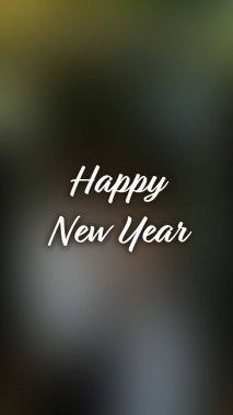 Arka plan bulanık. Mutlu yıllar.