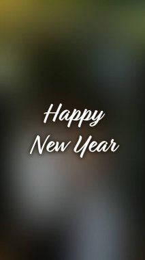 Arka plan bulanık. Mutlu yıllar.