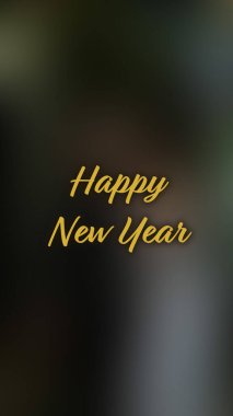 Arka plan bulanık. Mutlu yıllar.