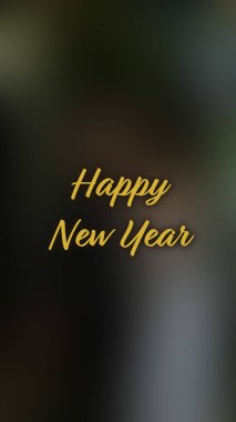 Arka plan bulanık. Mutlu yıllar.