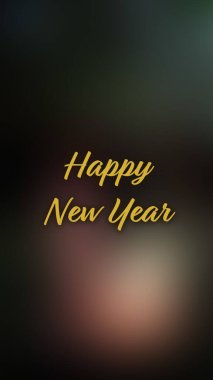 Arka plan bulanık. Mutlu yıllar.