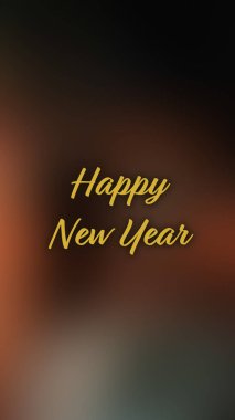 Arka plan bulanık. Mutlu yıllar.