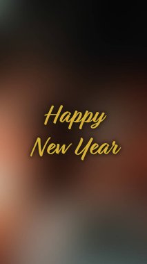 Arka plan bulanık. Mutlu yıllar.